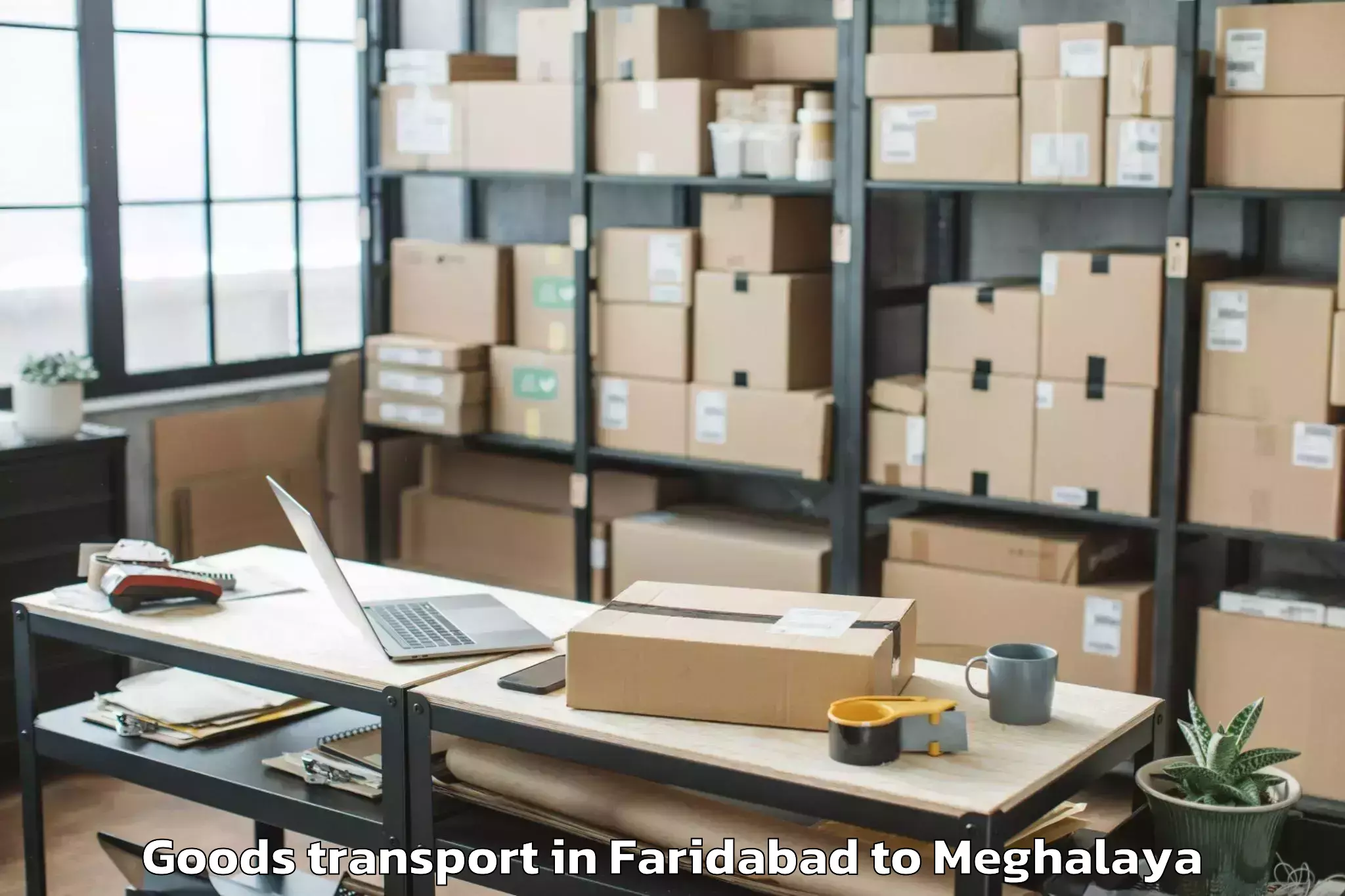 Affordable Faridabad to Icfai University Meghalaya Tur Goods Transport